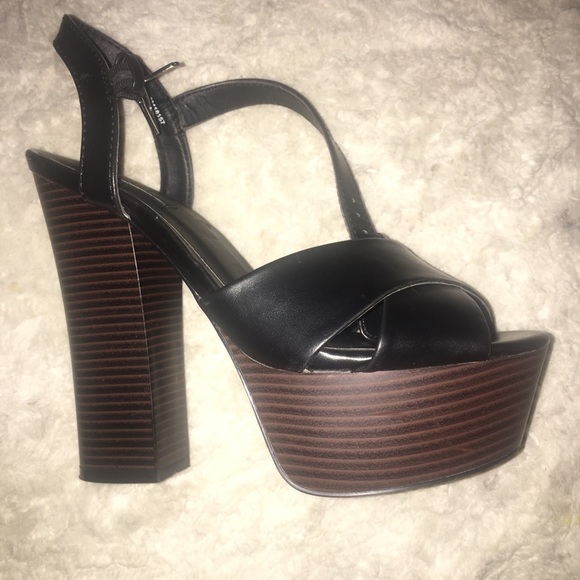 Forever 21 platform chunky heel sandals - Picture 2 of 5